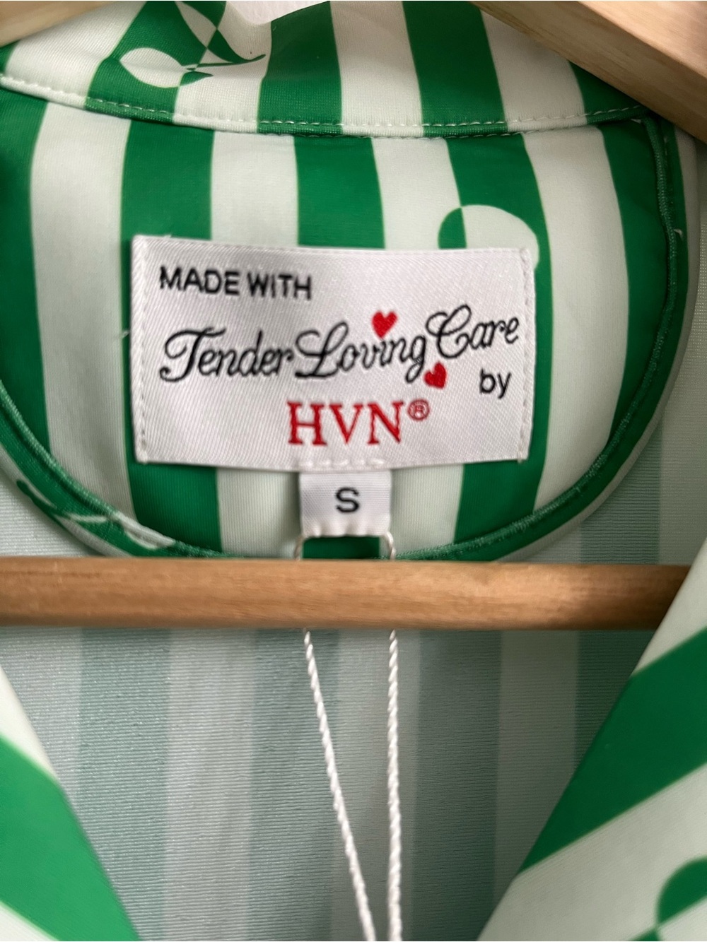 Green & White Striped Short-Sleeve Button-Down Shirt by Boden - Picture 4 of 4